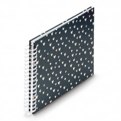 Hama album klasický špirálový LOVELY 28x24 cm, 50 strán, modrá
