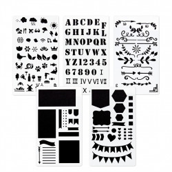 Hama šablóny pre kreatívnu tvorbu - set 5 ks