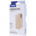 Hama Fantastic Feel, puzdro-knižka pre Samsung Galaxy A57 5G, hebký povrch, béžové