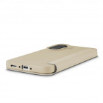 Hama Fantastic Feel, puzdro-knižka pre Samsung Galaxy A37 5G, hebký povrch, béžové