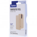 Hama Fantastic Feel, puzdro-knižka pre Samsung Galaxy A37 5G, hebký povrch, béžové
