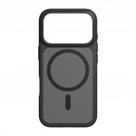 Black Rock Hybrid Case, kryt pre Apple iPhone 17 Pro, magnetický, matný, polopriehľadný čierny