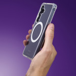 Hama Extreme Protect, kryt pre Samsung Galaxy S25 FE, magnetický, D3O®, nezažltne, priehľadný