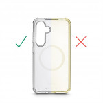 Hama Extreme Protect, kryt pre Samsung Galaxy S25 FE, magnetický, D3O®, nezažltne, priehľadný