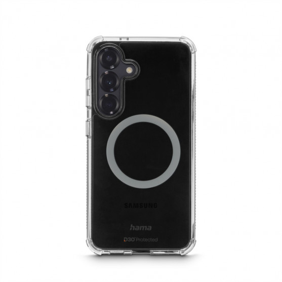 Hama Extreme Protect, kryt pre Samsung Galaxy S25+, magnetický, D3O®, nezažltne, priehľadný