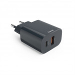 Hama rýchla USB nabíjačka USB-C + USB-A, PD/QC, 20 W, Ecosential