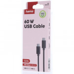 USB-Cable,USB-C-USB-C,1.2 m,bk