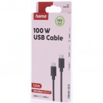 Hama USB-C 2.0 kábel, 1,5 m, 100 W, Ecosential Hama USB-C 2.0 kábel, 1,5 m, 100 W, Ecosential