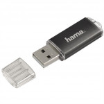 Hama USB FlashPen Laeta, USB 2.0, 16 GB, 10 MB/s, šedý