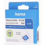 Hama SD Slim Box, puzdro na 1 SD kartu, priehľadné