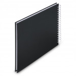 Hama album klasický špirálový FINE ART 28x24 cm, 50 strán, nová čierna, biele listy
