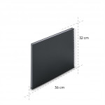 Hama album klasický špirálový FINE ART 36x32 cm, 50 strán, nová čierna, biele listy