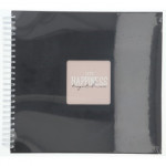 Hama album klasický špirálový FINE ART 36x32 cm, 50 strán, nová čierna, biele listy