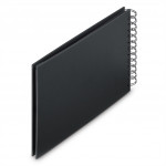 Hama album klasický špirálový FINE ART 24x17 cm, 50 strán, nová čierna, čierne listy