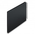 Hama album klasický špirálový FINE ART 28x24 cm, 50 strán, nová čierna, čierne listy Hama album klasický špirálový FINE ART 28x24 cm, 50 strán, nová čierna, čierne listy