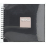 Hama album klasický špirálový FINE ART 28x24 cm, 50 strán, nová čierna, čierne listy Hama album klasický špirálový FINE ART 28x24 cm, 50 strán, nová čierna, čierne listy