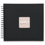 Hama album klasický špirálový FINE ART 28x24 cm, 50 strán, nová čierna, čierne listy Hama album klasický špirálový FINE ART 28x24 cm, 50 strán, nová čierna, čierne listy