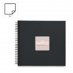 Hama album klasický špirálový FINE ART 36x32 cm, 50 strán, nová čierna, čierne listy Hama album klasický špirálový FINE ART 36x32 cm, 50 strán, nová čierna, čierne listy