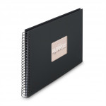 Hama album klasický špirálový FINE ART 36x32 cm, 50 strán, nová čierna, čierne listy Hama album klasický špirálový FINE ART 36x32 cm, 50 strán, nová čierna, čierne listy