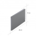 Hama album klasický špirálový FINE ART 24x17 cm, 50 strán, kamenná šedá, biele listy