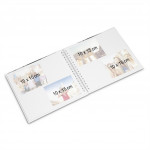 Hama album klasický špirálový FINE ART 28x24 cm, 50 strán, kamenná šedá, biele listy Hama album klasický špirálový FINE ART 28x24 cm, 50 strán, kamenná šedá, biele listy