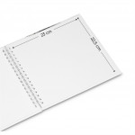 Hama album klasický špirálový FINE ART 28x24 cm, 50 strán, kamenná šedá, biele listy Hama album klasický špirálový FINE ART 28x24 cm, 50 strán, kamenná šedá, biele listy