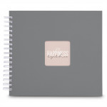 Hama album klasický špirálový FINE ART 28x24 cm, 50 strán, kamenná šedá, biele listy Hama album klasický špirálový FINE ART 28x24 cm, 50 strán, kamenná šedá, biele listy