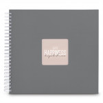 Hama album klasický špirálový FINE ART 36x32 cm, 50 strán, kamenná šedá, biele listy Hama album klasický špirálový FINE ART 36x32 cm, 50 strán, kamenná šedá, biele listy