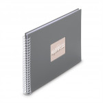 Hama album klasický špirálový FINE ART 36x32 cm, 50 strán, kamenná šedá, biele listy Hama album klasický špirálový FINE ART 36x32 cm, 50 strán, kamenná šedá, biele listy