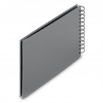 Hama album klasický špirálový FINE ART 24x17 cm, 50 strán, kamenná šedá, čierne listy