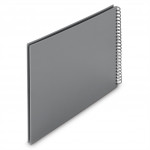 Hama album klasický špirálový FINE ART 36x32 cm, 50 strán, kamenná šedá, čierne listy Hama album klasický špirálový FINE ART 36x32 cm, 50 strán, kamenná šedá, čierne listy