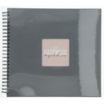 Hama album klasický špirálový FINE ART 36x32 cm, 50 strán, kamenná šedá, čierne listy Hama album klasický špirálový FINE ART 36x32 cm, 50 strán, kamenná šedá, čierne listy