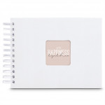 Hama album klasický špirálový FINE ART 24x17 cm, 50 strán, biela, biele listy