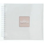 Hama album klasický špirálový FINE ART 28x24 cm, 50 strán, biela, biele listy