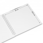 Hama album klasický špirálový FINE ART 28x24 cm, 50 strán, biela, biele listy