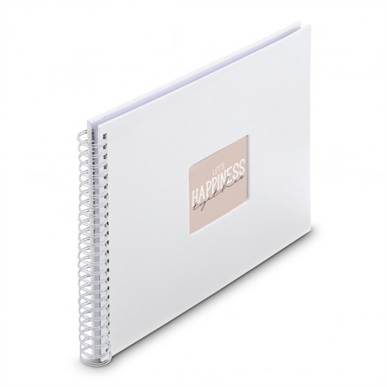 Hama album klasický špirálový FINE ART 36x32 cm, 50 strán, biela, biele listy Hama album klasický špirálový FINE ART 36x32 cm, 50 strán, biela, biele listy