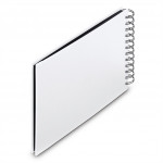 Hama album klasický špirálový FINE ART 24x17 cm, 50 strán, biela, čierne listy