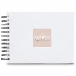 Hama album klasický špirálový FINE ART 24x17 cm, 50 strán, biela, čierne listy