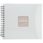 Hama album klasický špirálový FINE ART 28x24 cm, 50 strán, biela, čierne listy