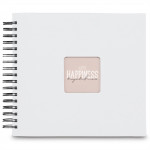 Hama album klasický špirálový FINE ART 28x24 cm, 50 strán, biela, čierne listy