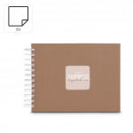 Hama album klasický špirálový FINE ART 24x17 cm, 50 strán, mousse, biele listy