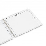 Hama album klasický špirálový FINE ART 24x17 cm, 50 strán, mousse, biele listy