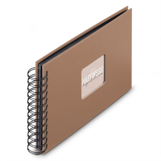 Hama album klasický špirálový FINE ART 24x17 cm, 50 strán, mousse, čierne listy