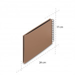 Hama album klasický špirálový FINE ART 24x17 cm, 50 strán, mousse, čierne listy