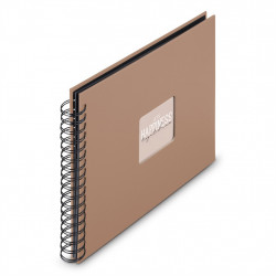 Hama album klasický špirálový FINE ART 28x24 cm, 50 strán, mousse, čierne listy