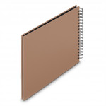 Hama album klasický špirálový FINE ART 28x24 cm, 50 strán, mousse, čierne listy