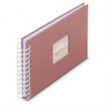 Hama album klasický špirálový FINE ART 24x17 cm, 50 strán, terra, biele listy