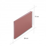 Hama album klasický špirálový FINE ART 24x17 cm, 50 strán, terra, biele listy