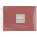 Hama album klasický špirálový FINE ART 24x17 cm, 50 strán, terra, biele listy