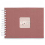 Hama album klasický špirálový FINE ART 24x17 cm, 50 strán, terra, biele listy